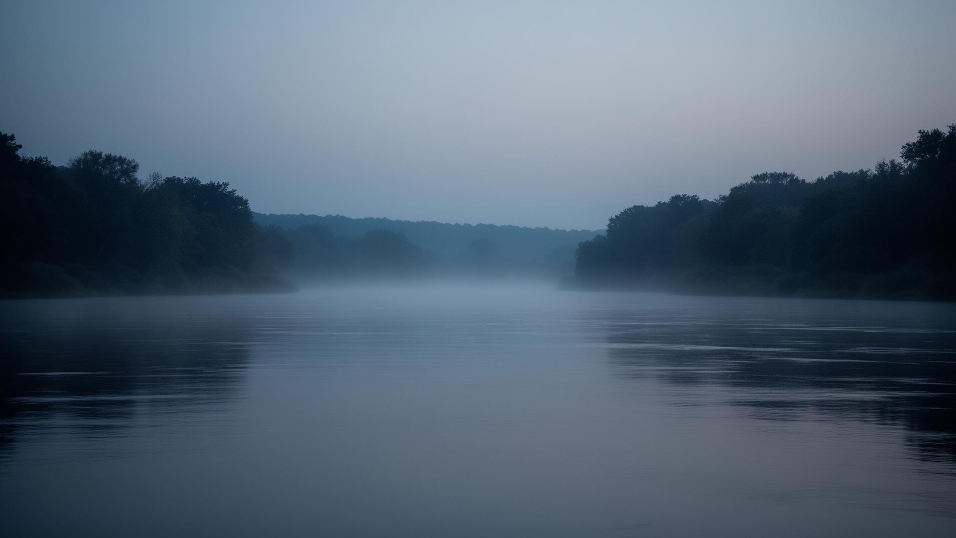 Quiet river at dawn